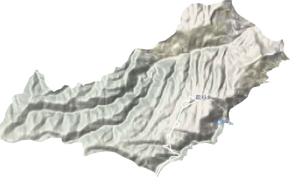 能科乡地形地图