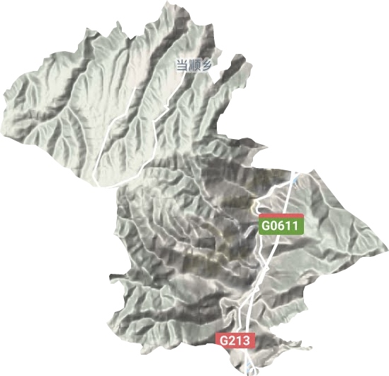 当顺乡地形地图
