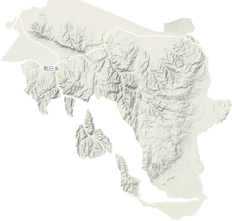和日镇地形地图