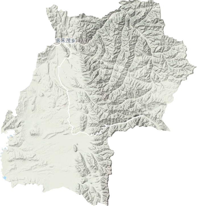 多禾茂乡地形地图