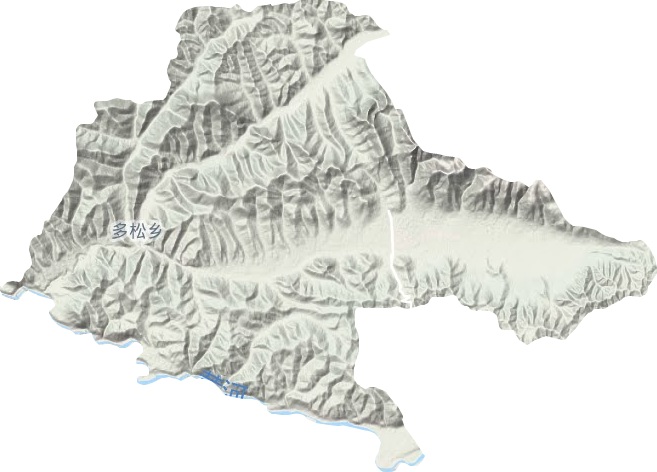 多松乡地形地图