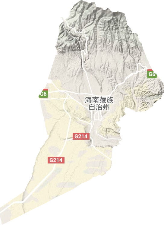 恰卜恰镇地形地图