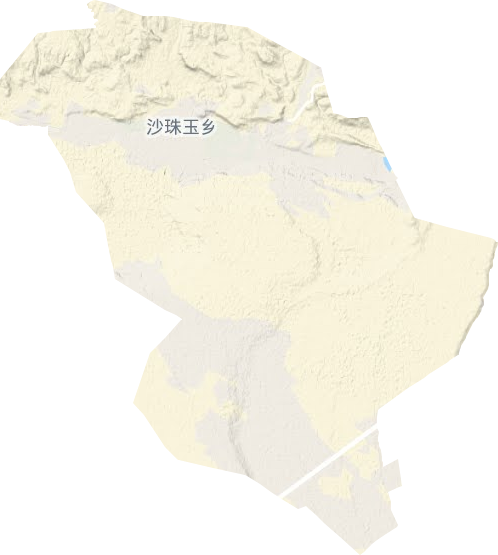 沙珠玉乡地形地图