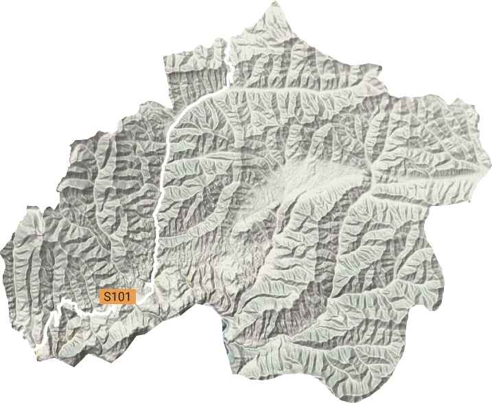 河北乡地形地图