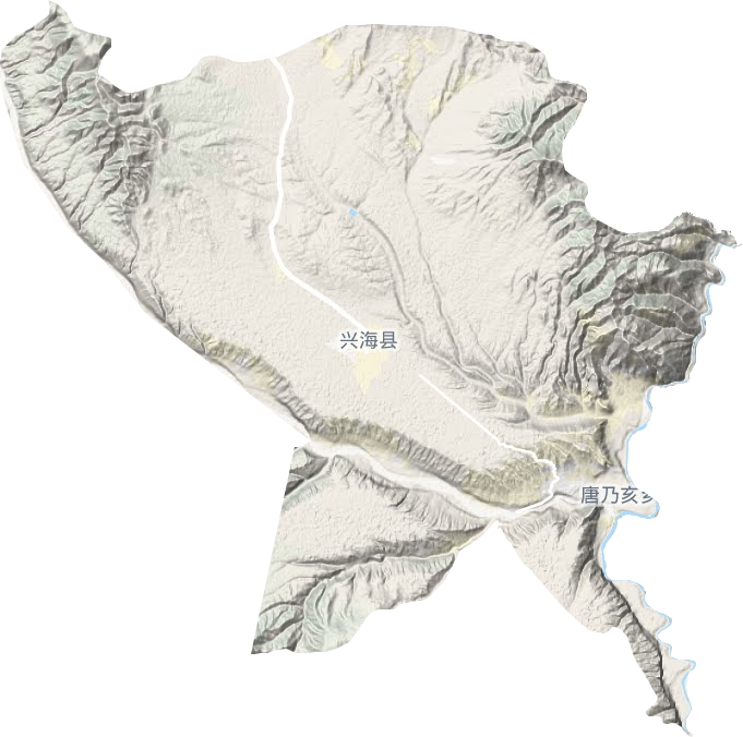 唐乃亥乡地形地图