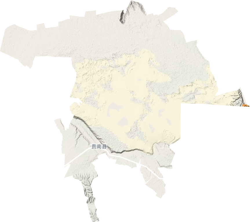 茫曲镇地形地图