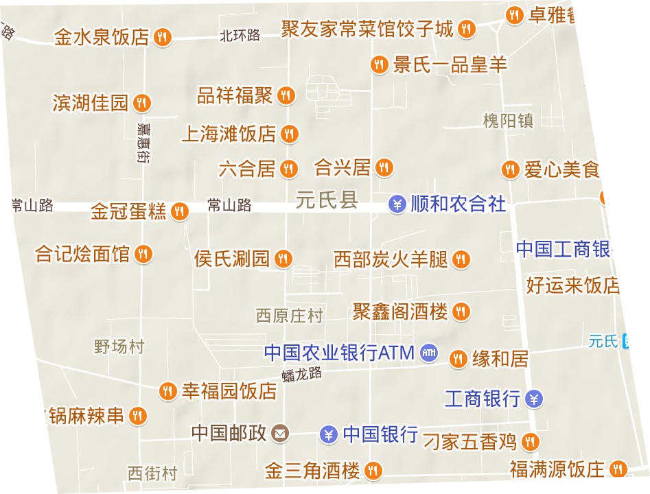 城区街道地形地图