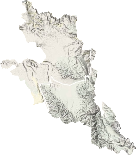 过马营镇地形地图