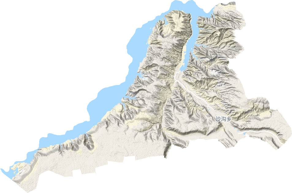 沙沟乡地形地图