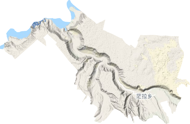 茫拉乡地形地图