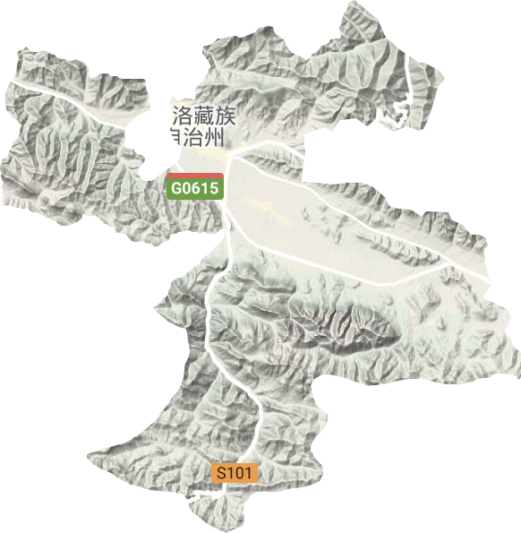 大武镇地形地图
