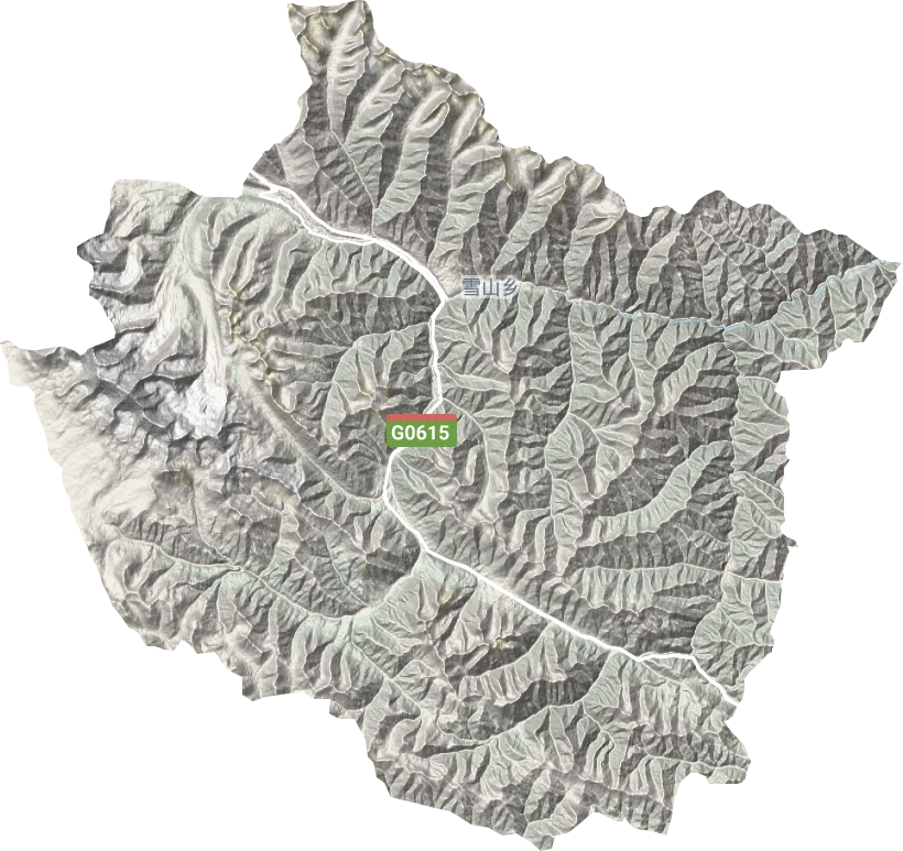 雪山乡地形地图