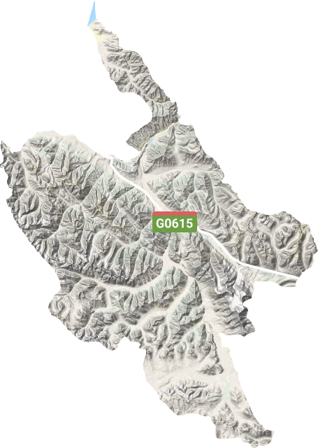 下大武乡地形地图