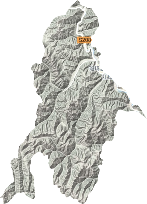 赛来塘镇地形地图