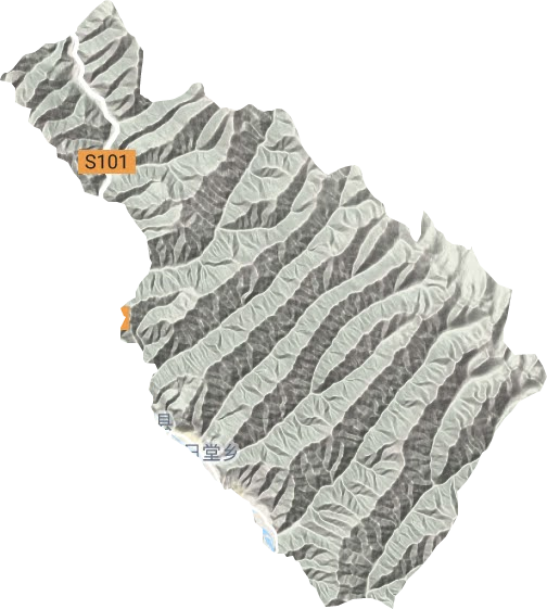 江日堂乡地形地图