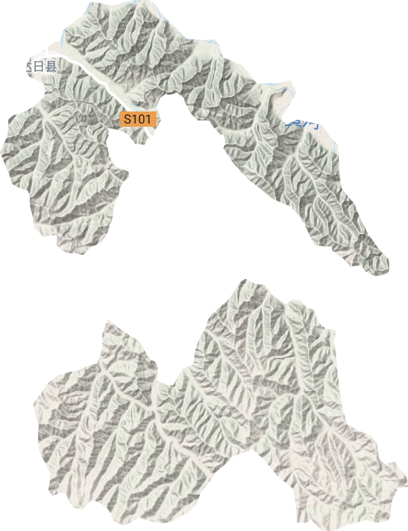 吉迈镇地形地图