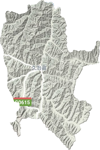 智青松多镇地形地图