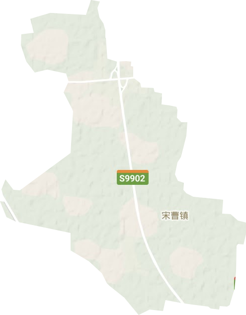 宋曹镇地形地图