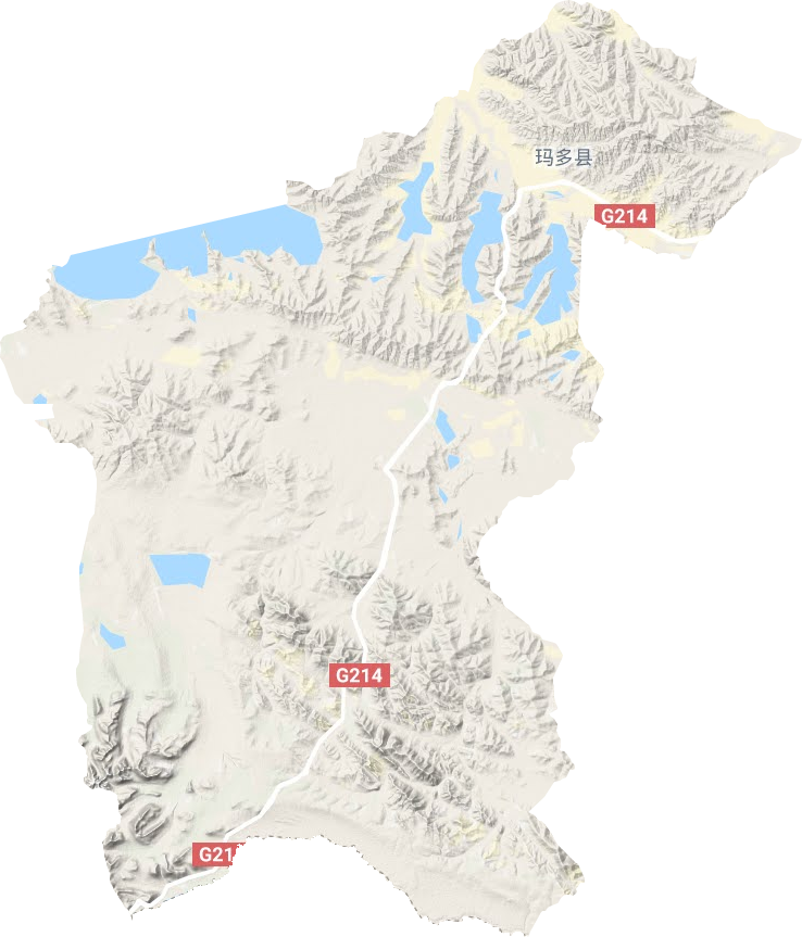 玛查理镇地形地图