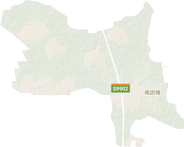 南因镇地形地图