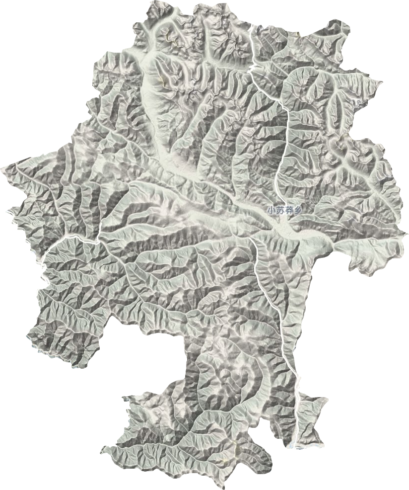 小苏莽乡地形地图