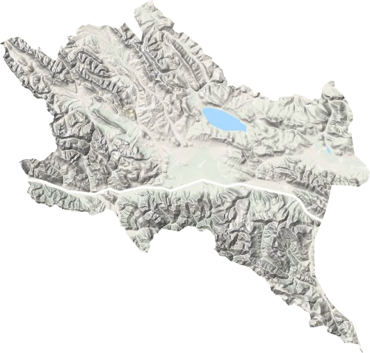 上拉秀乡地形地图