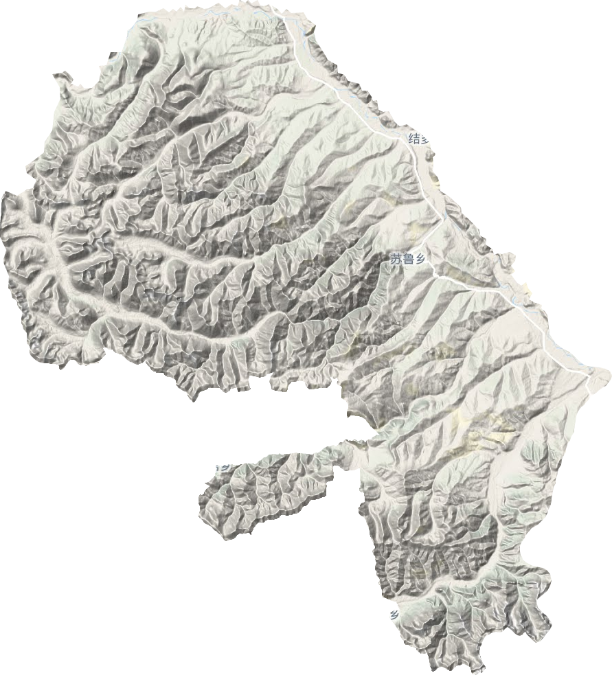 苏鲁乡地形地图