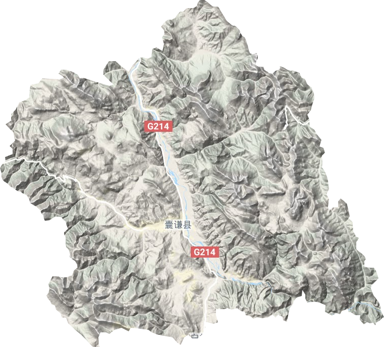 香达镇地形地图