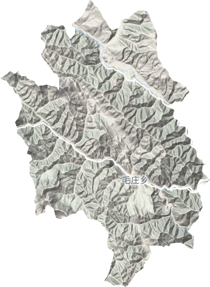 毛庄乡地形地图