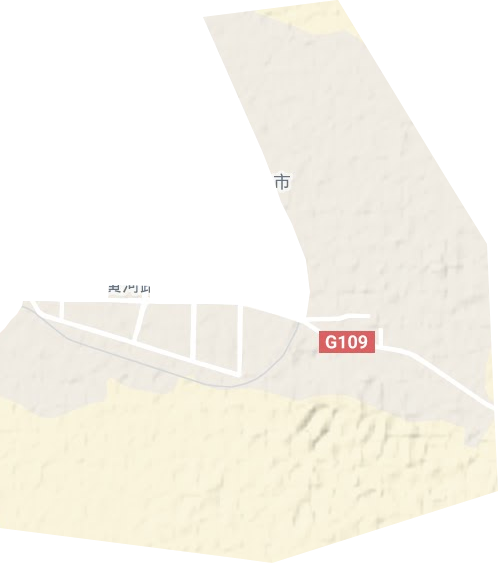 黄河路街道地形地图