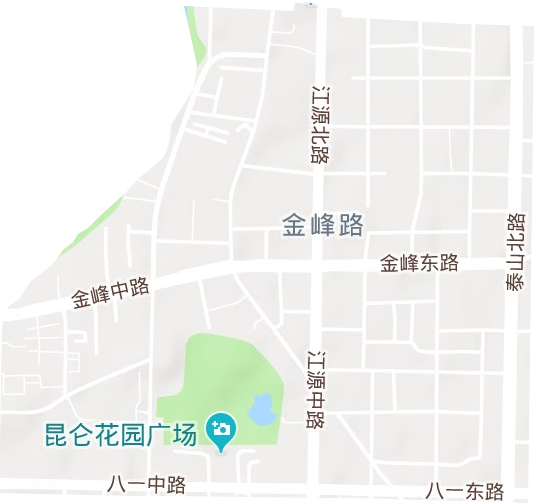 金峰路街道地形地图