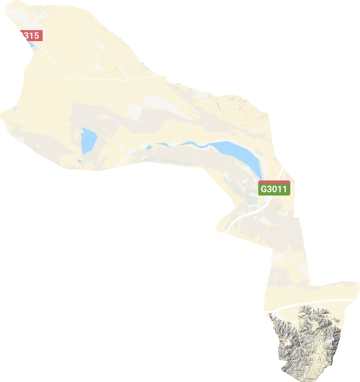 大格勒乡地形地图