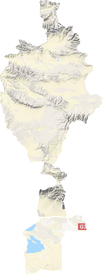 柯鲁柯镇地形地图