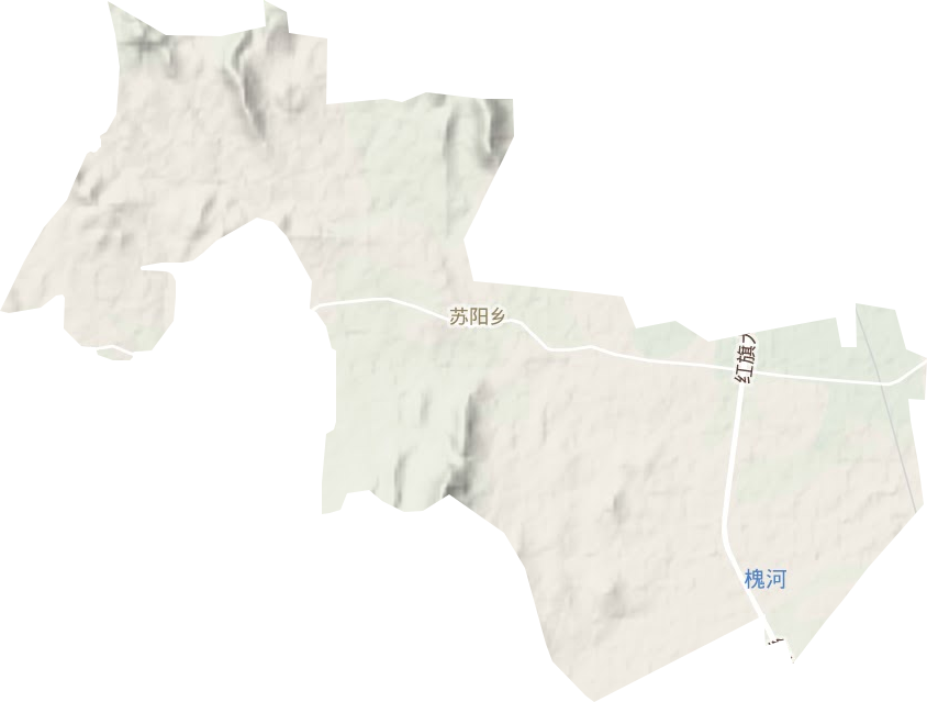 苏阳乡地形地图