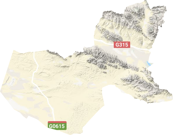 柯柯镇地形地图
