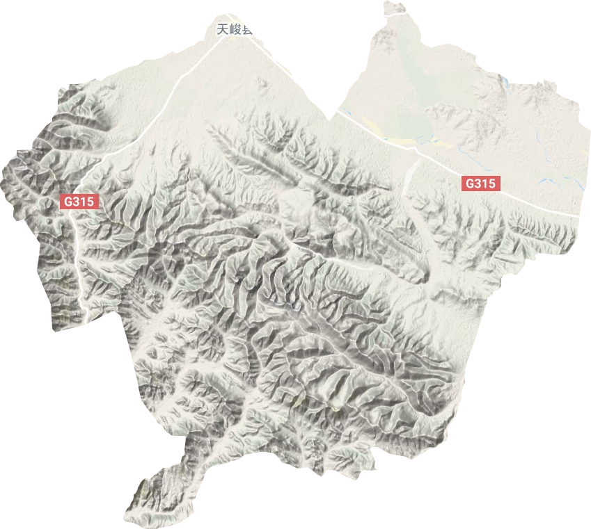 新源镇地形地图
