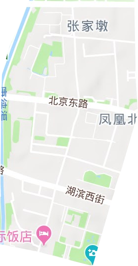 凤凰北街街道地形地图