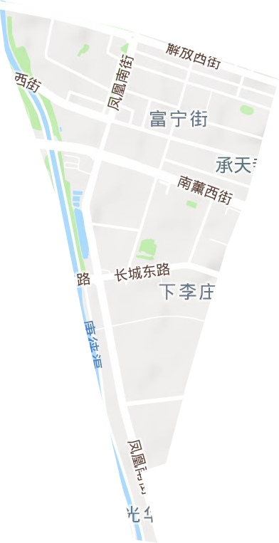 富宁街街道地形地图