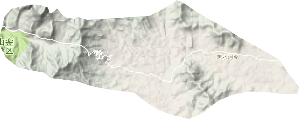 黑水河乡地形地图