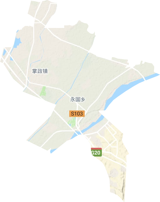 掌政镇地形地图
