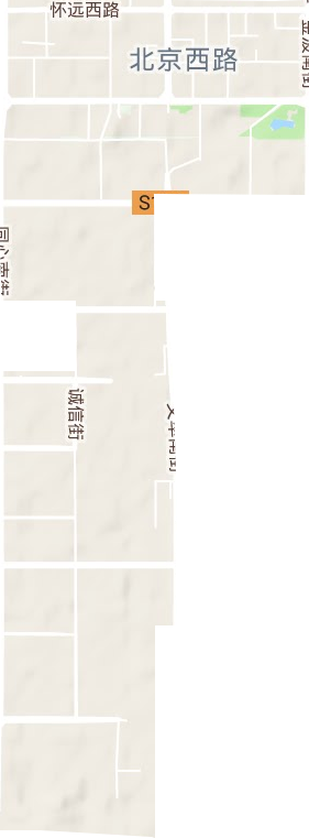 北京西路街道地形地图