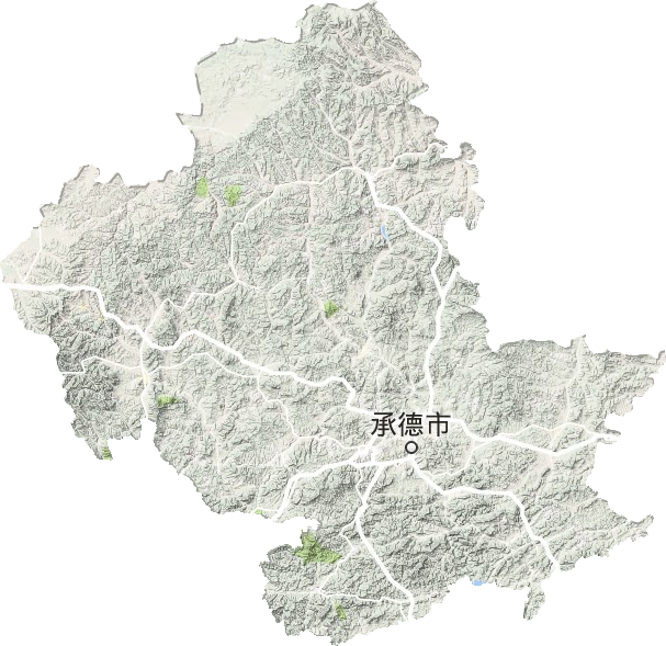 承德市地形地图