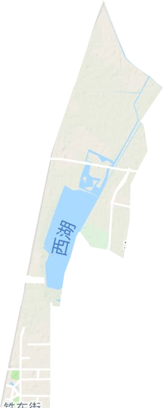 满城北街街道地形地图