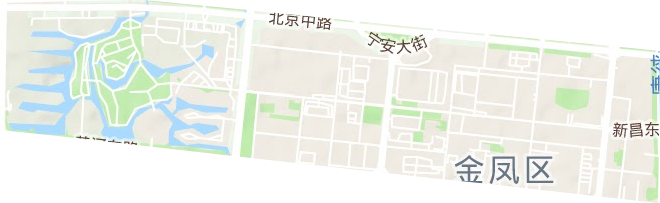 北京中路街道地形地图