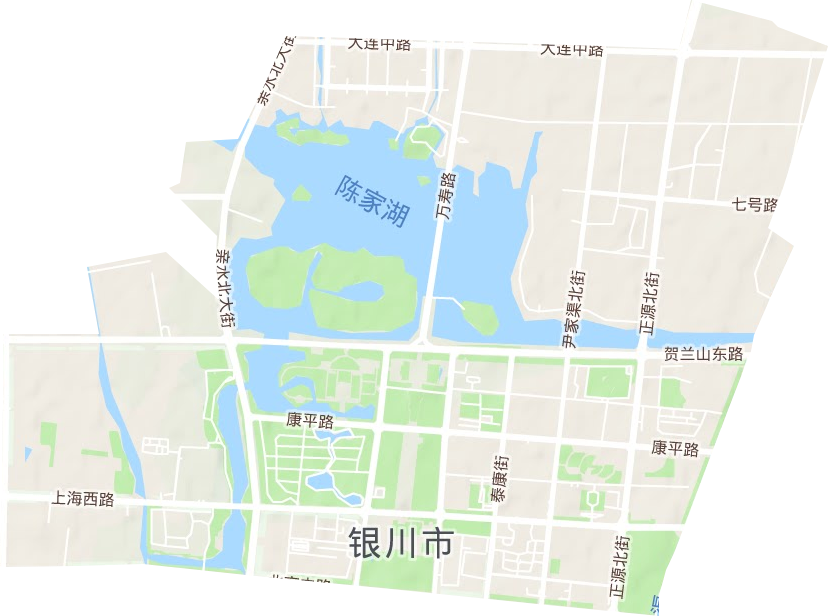 上海西路街道地形地图