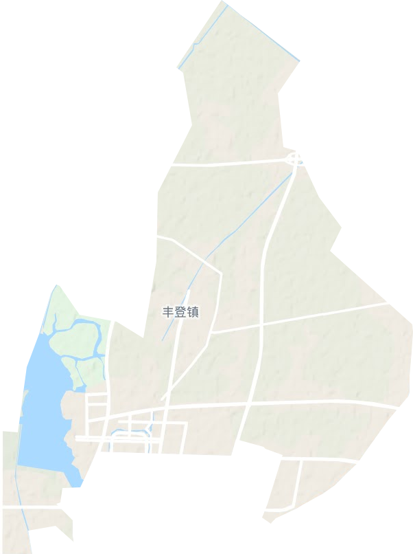 丰登镇地形地图