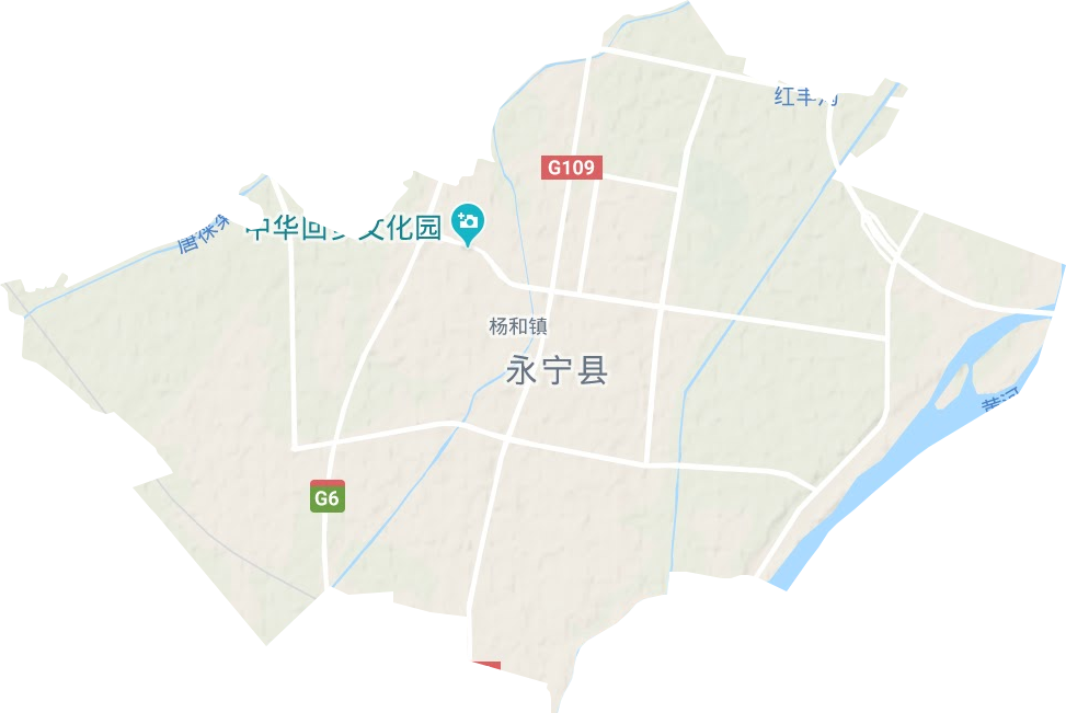 杨和镇地形地图