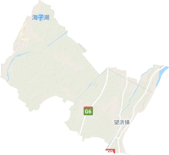 望洪镇地形地图