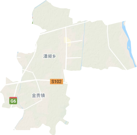 金贵镇地形地图