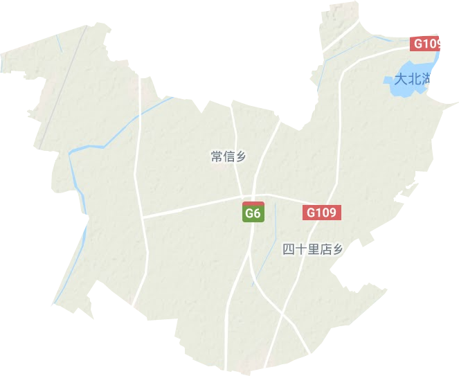常信乡地形地图